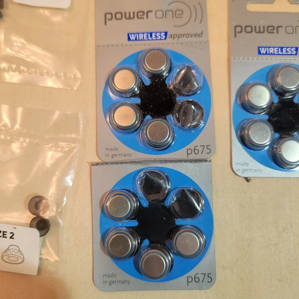 Power One Hearing Aid Batteries‎ P675 Wireless & Bose Wax Guards Replacement Kit